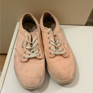 Casual Peach Canvas Sneakers
